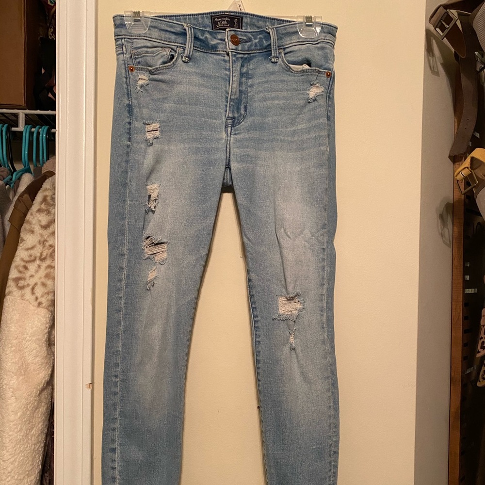Abercrombie Skinny Jean, Distressed with Holes